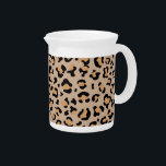 Leopard Print, Leopard Spots, Brown Leopard Beverage Pitcher<br><div class="desc">Elegant,  stylish and sophisticated leopard pattern in brown color. Modern and trendy gift,  perfect for the animal print lover in your life.</div>