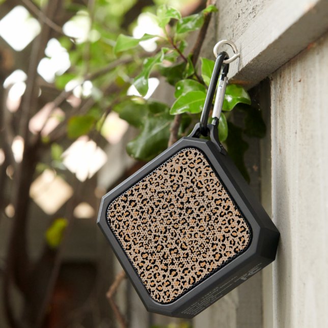 Leopard Print, Leopard Spots, Brown Leopard Bluetooth Speaker (Inisitu)