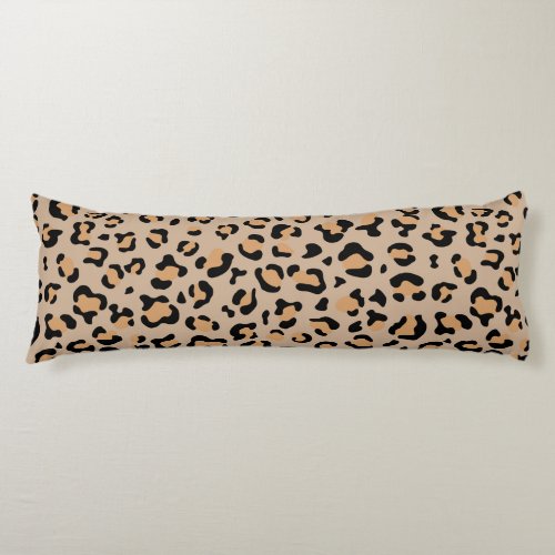 Leopard Print Leopard Spots Brown Leopard Body Pillow