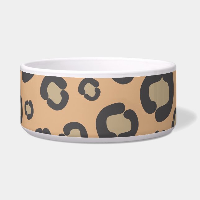 Leopard Print, Leopard Spots, Brown Leopard Bowl (Front)