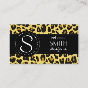 Leopard Print, Leopard Spots, Brown Leopard Business Card