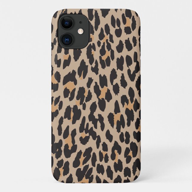 Leopard Print, Leopard Spots, Brown Leopard Case-Mate iPhone Case (Back)