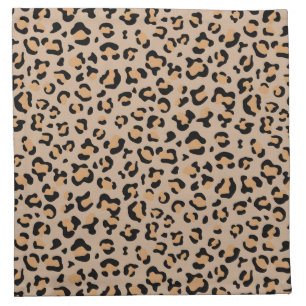 Leopard Print, Leopard Spots, Brown Leopard Cloth Napkin