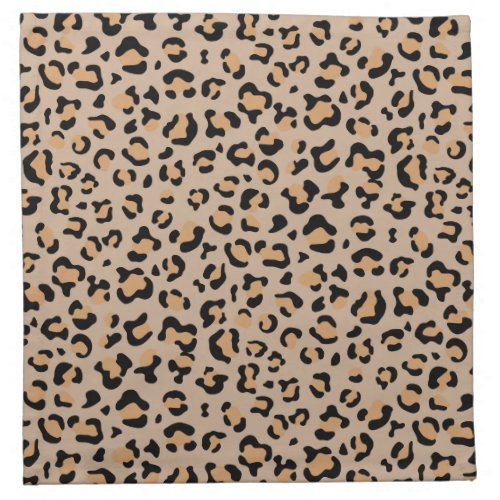 Leopard Print Leopard Spots Brown Leopard Cloth Napkin