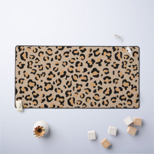 Leopard Print, Leopard Spots, Brown Leopard Desk Mat