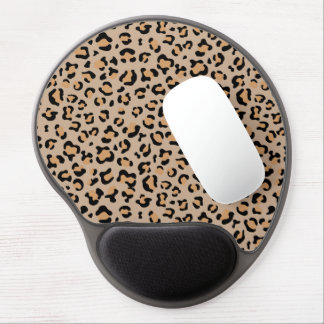 Leopard Print, Leopard Spots, Brown Leopard Gel Mouse Pad
