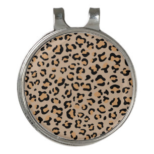 Leopard Print, Leopard Spots, Brown Leopard Golf Hat Clip