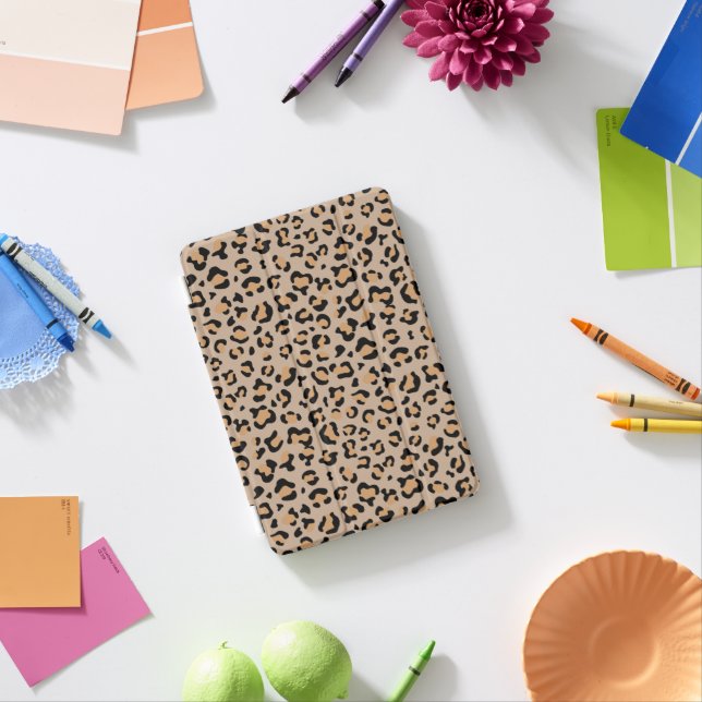 Leopard Print, Leopard Spots, Brown Leopard iPad Mini Cover (In Situ)