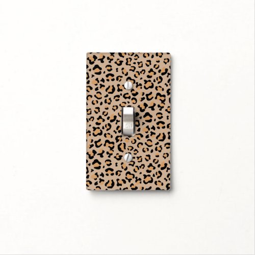 Leopard Print Leopard Spots Brown Leopard Light Switch Cover