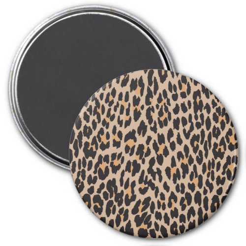 Leopard Print Leopard Spots Brown Leopard Magnet