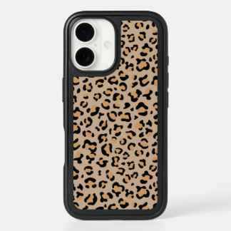Leopard Print, Leopard Spots, Brown Leopard iPhone 16 Case