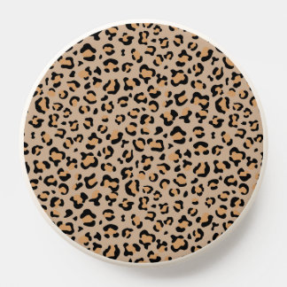 Leopard Print, Leopard Spots, Brown Leopard PopSocket
