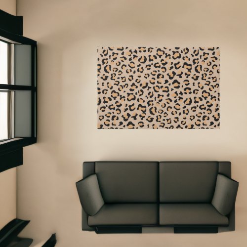 Leopard Print Leopard Spots Brown Leopard Rug