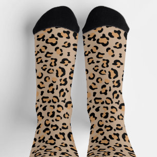 Leopard Print, Leopard Spots, Brown Leopard Socks