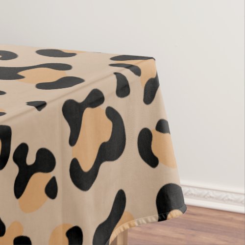 Leopard Print Leopard Spots Brown Leopard Tablecloth