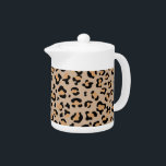 Leopard Print, Leopard Spots, Brown Leopard Teapot<br><div class="desc">Elegant, stylish and sophisticated leopard pattern in brown color. Modern and trendy gift, perfect for the animal print lover in your life.</div>