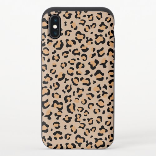 Leopard Print Leopard Spots Brown Leopard iPhone X Slider Case