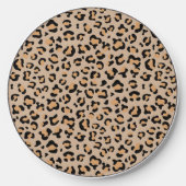 Leopard Print, Leopard Spots, Brown Leopard Wireless Charger (Front)