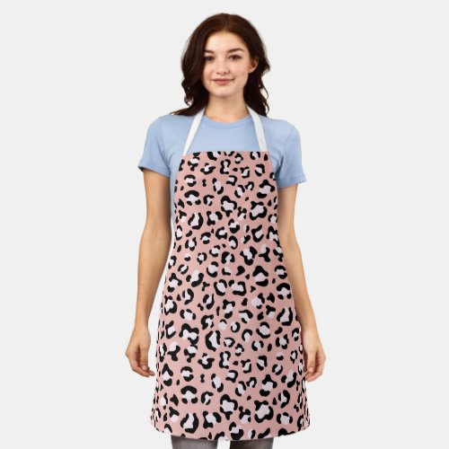 Leopard Print Leopard Spots Pink Leopard Apron