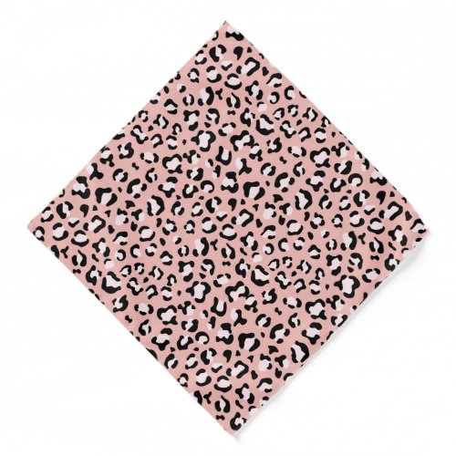 Leopard Print Leopard Spots Pink Leopard Bandana