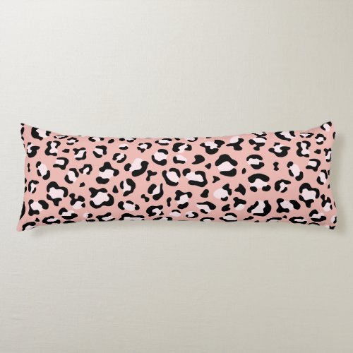 Leopard Print Leopard Spots Pink Leopard Body Pillow
