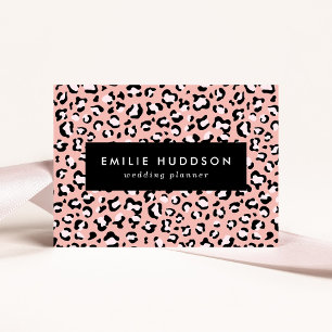 Leopard Print, Leopard Spots, Pink Leopard Business Card