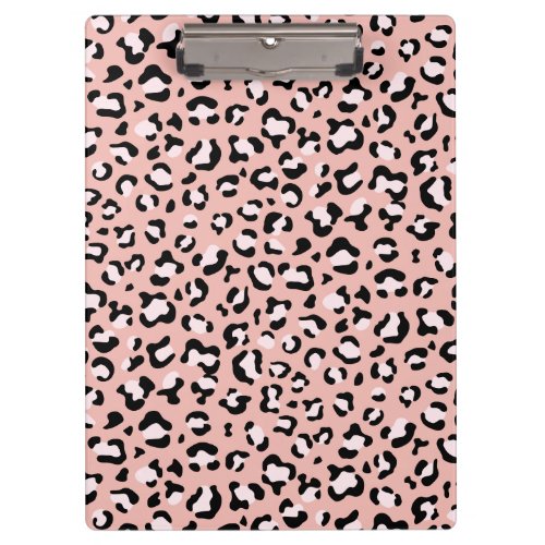 Leopard Print Leopard Spots Pink Leopard Clipboard