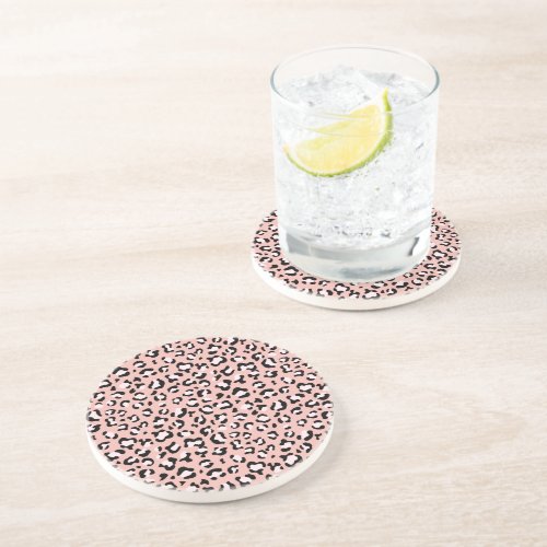 Leopard Print Leopard Spots Pink Leopard Coaster