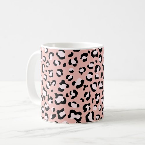 Leopard Print Leopard Spots Pink Leopard Coffee Mug