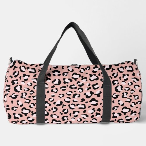 Leopard Print Leopard Spots Pink Leopard Duffle Bag