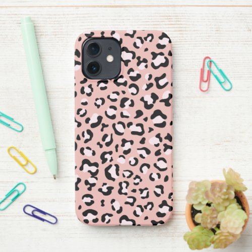 Leopard Print Leopard Spots Pink Leopard iPhone 12 Case