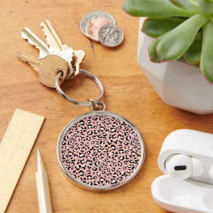 Leopard Print, Leopard Spots, Pink Leopard Keychain