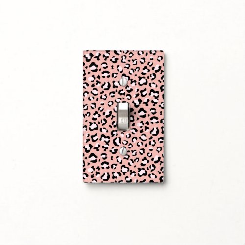Leopard Print Leopard Spots Pink Leopard Light Switch Cover