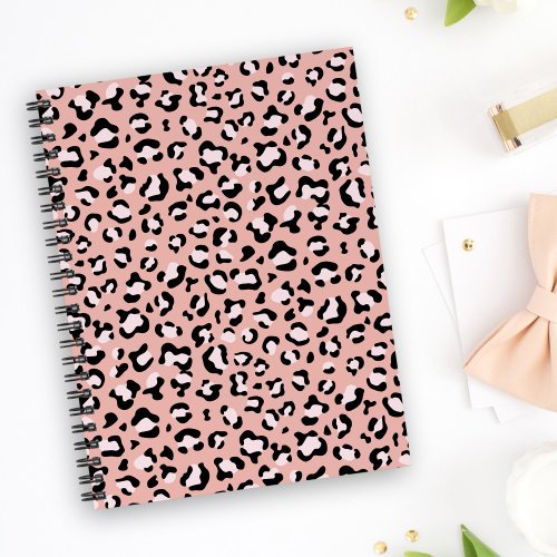 Leopard Print Leopard Spots Pink Leopard Notebook