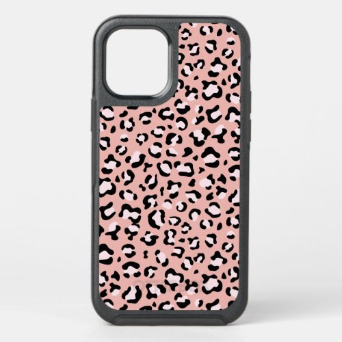 Leopard Print Leopard Spots Pink Leopard OtterBox Symmetry iPhone 12 Case