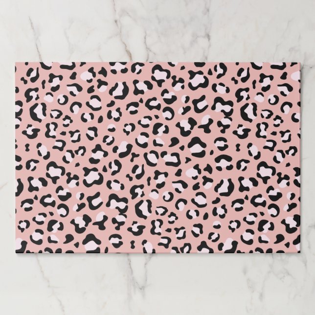 Leopard Print, Leopard Spots, Pink Leopard Paper Pad (Front)