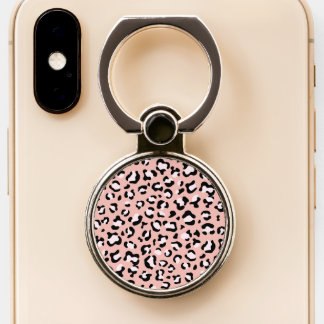 Leopard Print, Leopard Spots, Pink Leopard Phone Ring Stand