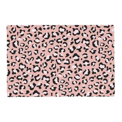 Leopard Print Leopard Spots Pink Leopard Placemat