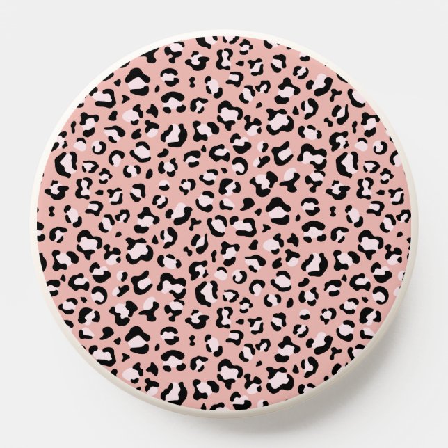 Leopard Print, Leopard Spots, Pink Leopard PopSocket (Popsocket)