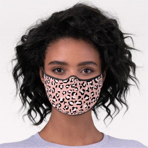 Leopard Print Leopard Spots Pink Leopard Premium Face Mask