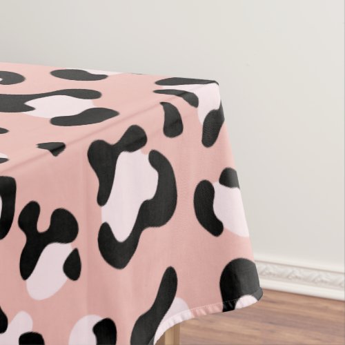 Leopard Print Leopard Spots Pink Leopard Tablecloth