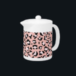 Leopard Print, Leopard Spots, Pink Leopard Teapot<br><div class="desc">Elegant,  stylish and sophisticated leopard pattern in pink color. Modern and trendy gift,  perfect for the animal print lover in your life.</div>