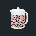 Leopard Print, Leopard Spots, Pink Leopard Teapot<br><div class="desc">Elegant,  stylish and sophisticated leopard pattern in pink color. Modern and trendy gift,  perfect for the animal print lover in your life.</div>
