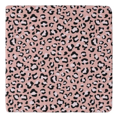 Leopard Print Leopard Spots Pink Leopard Trivet