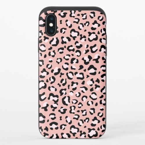 Leopard Print Leopard Spots Pink Leopard iPhone X Slider Case