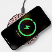 Leopard Print, Leopard Spots, Pink Leopard Wireless Charger (Phone)