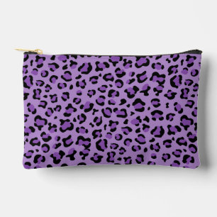 Leopard Print, Leopard Spots, Purple Leopard Accessory Pouch