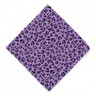 Leopard Print, Leopard Spots, Purple Leopard Bandana