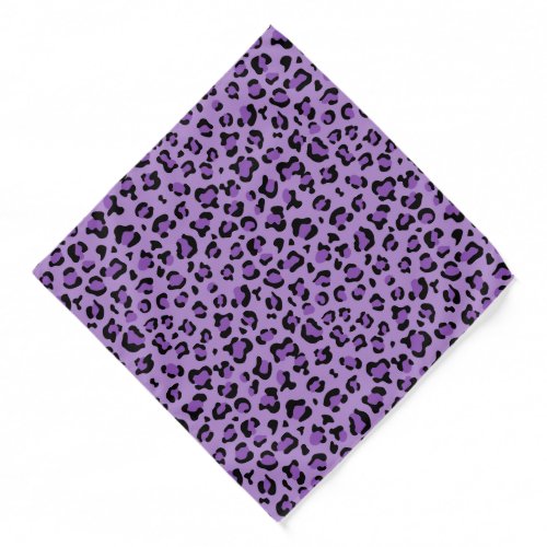 Leopard Print Leopard Spots Purple Leopard Bandana