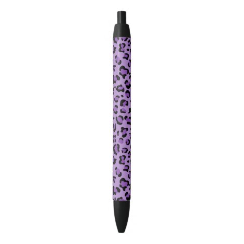 Leopard Print Leopard Spots Purple Leopard Black Ink Pen